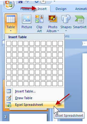 How to PowerPoint - insert Excel spreadsheet How to PowerPoint - insert Excel spreadsheet