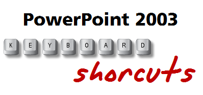 How to PowerPoint - keyboard shortcuts in PowerPoint 2003 How to PowerPoint - keyboard shortcuts in PowerPoint 2003